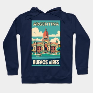 A Vintage Travel Art of Buenos Aires - Argentina Hoodie